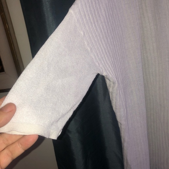 ALFRED SUNG Sheer white Cardigan- swimsuit cover - XL- summer coverup- - Picture 3 of 7